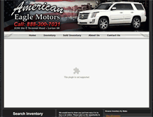 Tablet Screenshot of americaneaglemotors.com